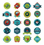 Valentine&acirc;ÂÂs Day badge flat banner design background set eps10 N95