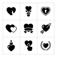 Set icons of heart N2