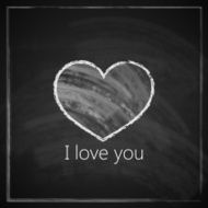 I love you abstract vintage background with chalkboard texture for N2