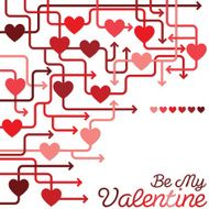 Be my Valentine heart maze in vector format N2