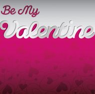 &quot;Be My Valentine&quot; textured heart card in vector format N2