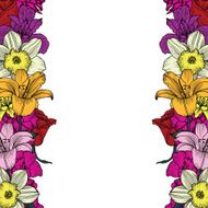 Beautiful flower frame N4