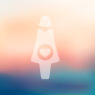 pregnant icon on blurred background N2