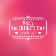 Valentine&#039;s Day Card - with Love Quote in vector N4