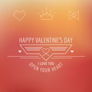 Valentine&#039;s Day Card - with Love Quote in vector N5