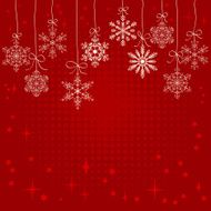 Vector snowflake background