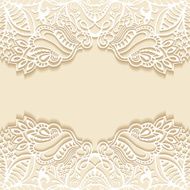 Abstract background frame border lace pattern wedding invitation card design N3