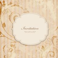 Vintage invitation card N120