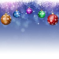 Blue Xmas Holiday Background