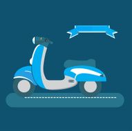 Retro vintage authenticity scooter icon
