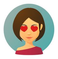 Avatar with hearts in the eyes N3
