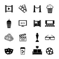 Black and White Movie Icon Designs