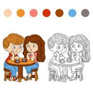 Coloring book (girl and boy) N2