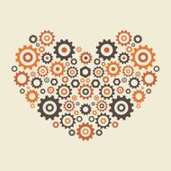 Heart shape gears