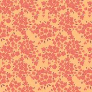 cute little red flowers seamless pattern