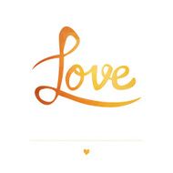 Romantic greeting card with typography elements N3