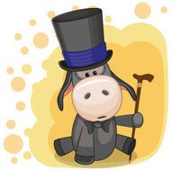 Donkey in hat N2