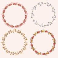 floral frame N193