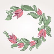 Round Floral Border