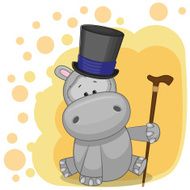 Hippo in hat N2