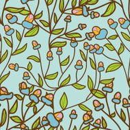 Abstract Flower bud pattern Seamless texture N4