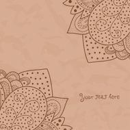 Vintage invitation corners on grunge background N2