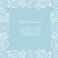 Ornamental frame with roses N22