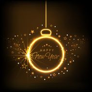 Greeting or invitation card design for Happy New Year celebrations