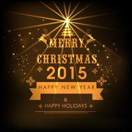 Greeting or invitation card for Christmas and New Year celebration