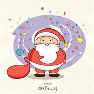 Merry Christmas greeting card design N5