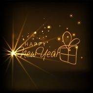 Greeting card design for Happy New Year 2015 celebrations