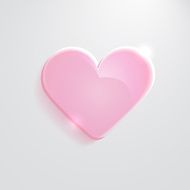 Heart pink glass icon