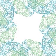 Lacy elegant frame Invitation card N9