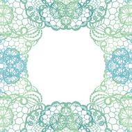 Lacy elegant frame Invitation card N10