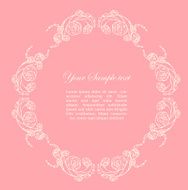 Ornamental frame with roses N23