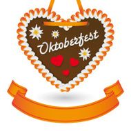 Gingerbread Cookie Heart Vector N6