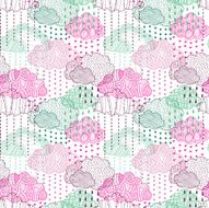 Rain seamless pattern N11