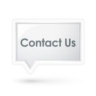 contact us words on a speech bubble