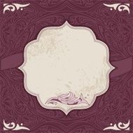Decorative card vector template