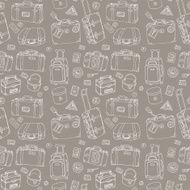 Suitcases Seamless background N2