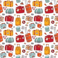 Suitcases Seamless background N3