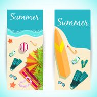 abstract ornament vertical banners concept