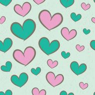 Seamless pattern with hearts N100