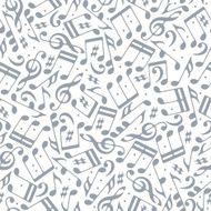 Musical notes light seamless pattern