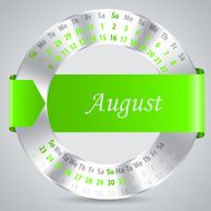 2015 august calendar design N2