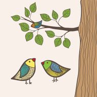 Birds and tree