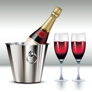 Champagne in cooler