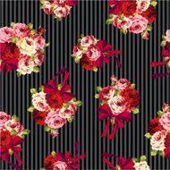 pattern of rose and ribbon N5