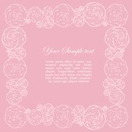 Ornamental frame with roses N24
