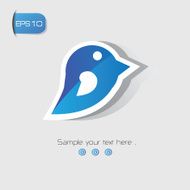 Bird sign vector